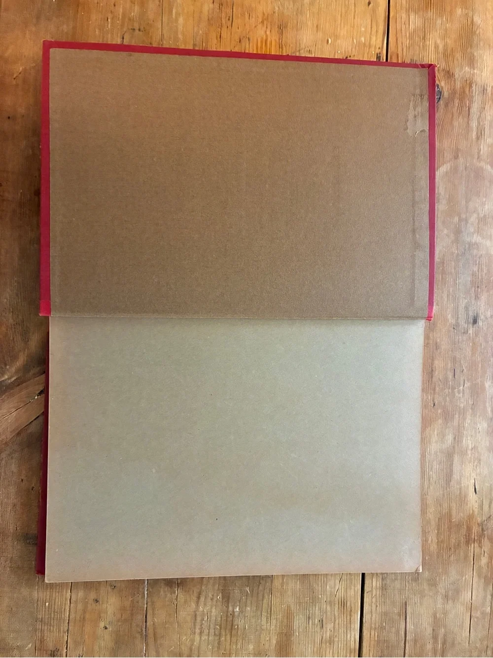 Vintage red bound scrapbook- never used